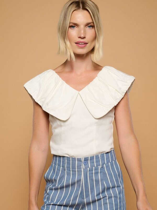 White Virot Top